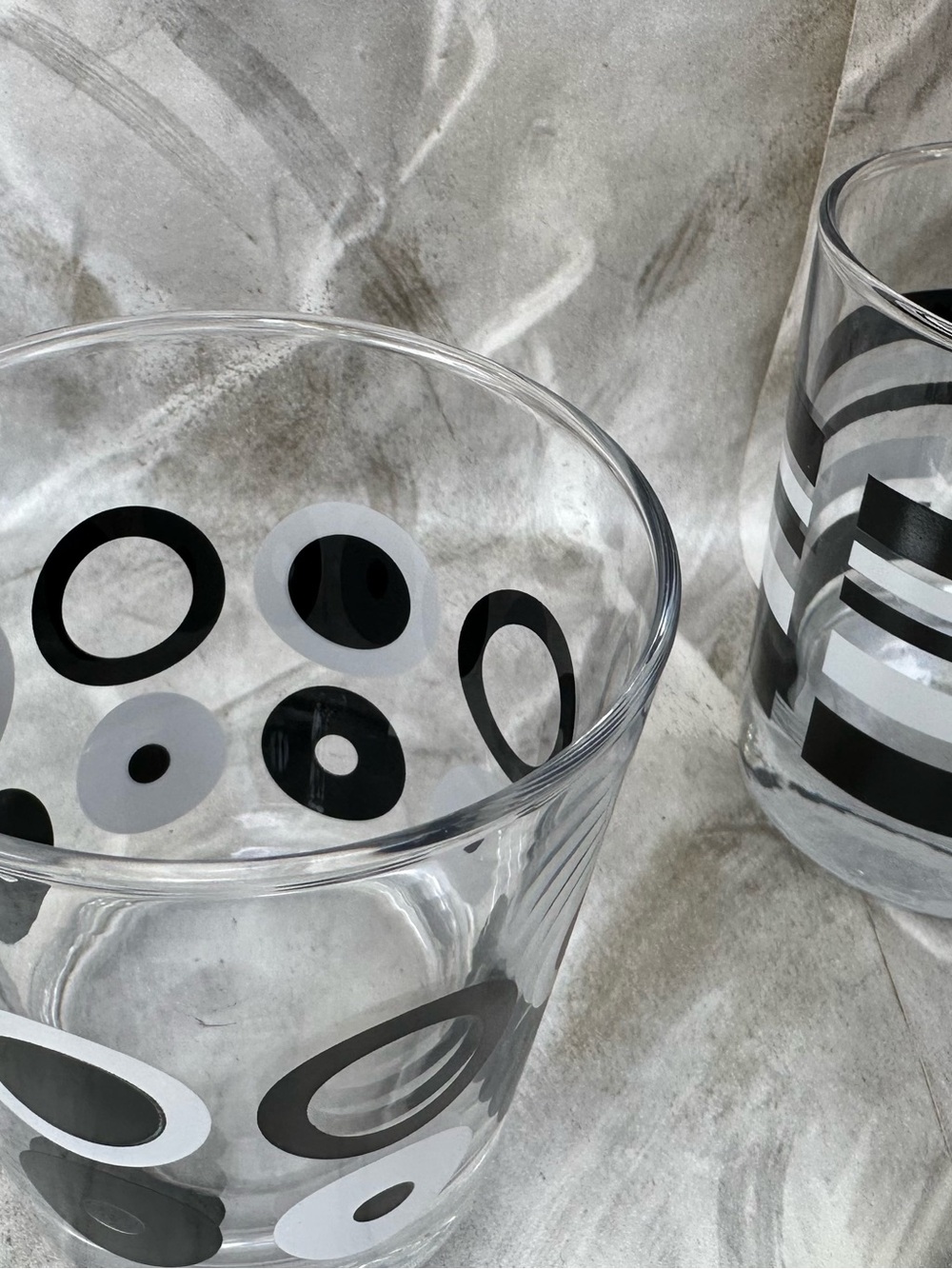 Libbey MCM Geometric Rocks glasses - Picture 4 of 15
